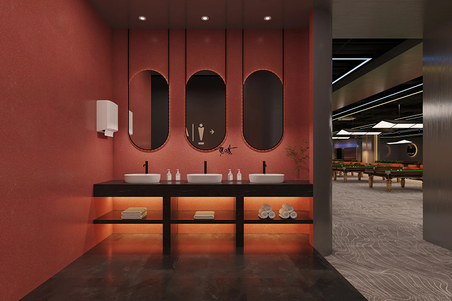 1200㎡園區(qū)廠房臺(tái)球館裝修改造